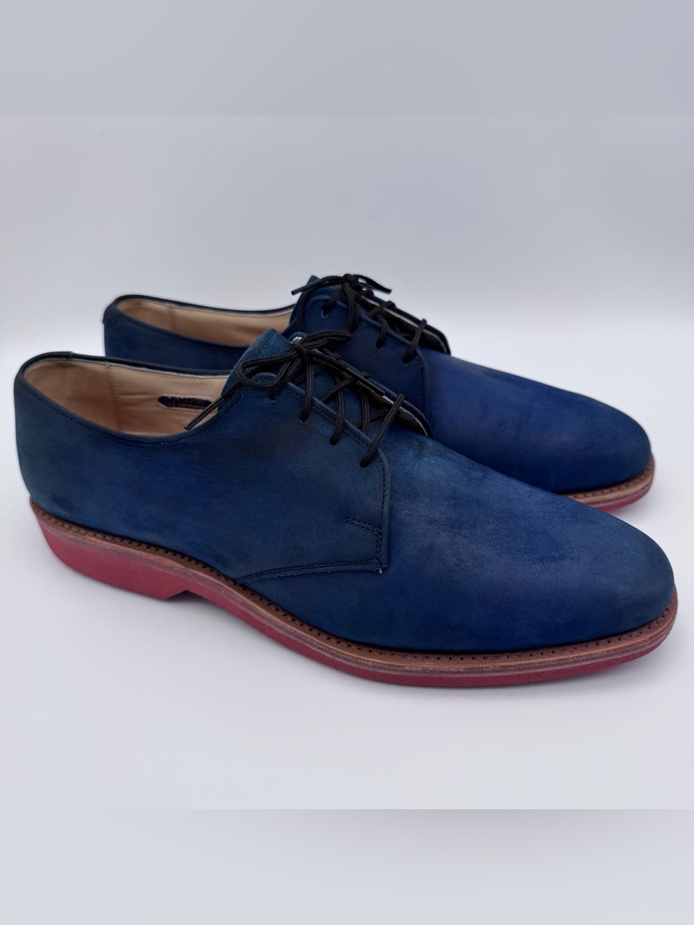 Allen Edmonds Orlean Navy Leather Oxford Dress Shoes Men 9 B Lace Up